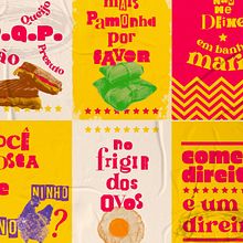 Food Posters | Lambe-lambe. Graphic Design project by Nilo Sales - 01.22.2025