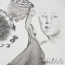 Silouette. Fashion Illustration	, Traditional illustration, and Watercolor Painting project by soycelywaos - 01.22.2025