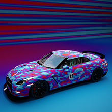 Diseño de libreas Nissan. 3D, and 3D Modeling project by sara_sierra12 - 01.22.2025