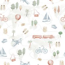 Travel Print Ein Projekt aus dem Bereich Design, Prägung, Traditionelle Illustration und Musterdesign von mariana - 22.01.2025