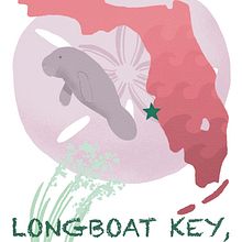 Longboat Key Travel Poster. Un progetto di Illustrazione digitale e Disegno di Kara - 22.01.2025