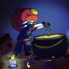 Pequeño alquimista. Character Design, Digital Drawing, Digital Illustration, Traditional illustration, and Manga project by Samuel Rodriguez - 01.23.2025