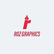 Roz Graphics Logo Design. Br, ing, Identit, Design, Logo Design, and Graphic Design project by rozvasquez44 - 01.23.2025