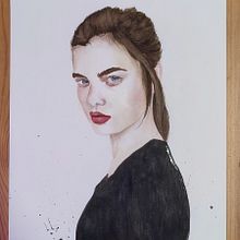Il mio progetto del corso: Ritratto ad acquerello a partire da una fotografia. Un progetto di Disegno di ritratti, Illustrazione tradizionale e Pittura ad acquerello di Marzia Sar - 24.01.2025