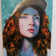 Il mio ritratto contemporaneo ad olio. Fine Arts, Traditional illustration, Oil Painting, and Painting project by manu_ela78 - 01.24.2025