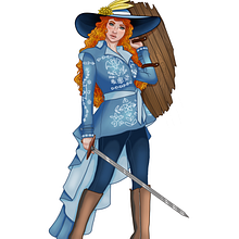 Divinity Burns - Vampiric Blood-Hunter for D&D 5E. Een project van Digitale illustratie, Ontwerp van personages y Digitale tekening van Rebekah Coy - 25.01.2025