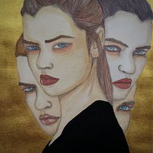 Las muchas que me habitan . Portrait Drawing, Traditional illustration, and Watercolor Painting project by Isaz Ilustra - 01.25.2025