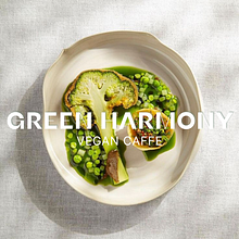 Restaurant Concept - 360 Identity Project for Green Harmony (vegan cafe). Br, ing, Identit, Art Direction, Logo Design, Graphic Design, and Packaging project by Kateryna Kolesnyk - 01.25.2025