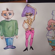 Figuras que convergen. Un projet de Conception de personnages, Dessin, Dessin anatomique et Illustration traditionnelle de Hannah Abou Assi González - 26.01.2025