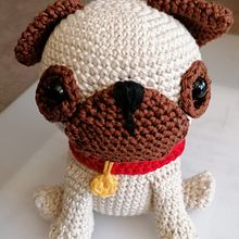 il mio carlino ❤️. Amigurumi, Arts, Crafts, Crochet, DIY, Fiber Arts, Textile Design, To, and Design project by brina71c - 01.27.2025