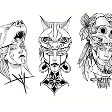 Meu projeto final: Animality. Un progetto di Graphic design, Illustrazione tradizionale, Illustrazione digitale, Design di tatuaggi e Disegno digitale di lucaschest3r - 27.01.2025