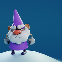 Duende estilizado hecho en Blender. 3D, 3D Modeling, 3D Design, and 3D Character Design project by Juan Sebastian Olave Rueda - 01.27.2025