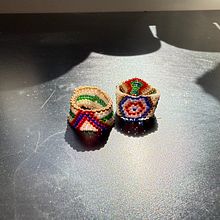 Beaded rings. Accessor, Design, Arts, Crafts, Fiber Arts, Jewelr, and Design project by leelumayag - 01.28.2025
