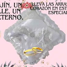 Un Detalle Hecho con Amor: Cojín Artesanal para Llevar las Arras en tu Gran Día. Arts, Crafts, DIY, Creativit, Embroider, and Sewing project by Golosinas Moda - 01.28.2025