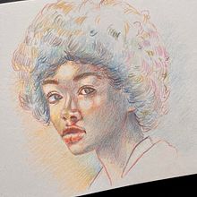 My Portrait with colourpencils. Een project van Tekenen met kleurpotloden,  Tekening,  Portrettekening y Sketchbook van henrikeboedler - 28.01.2025