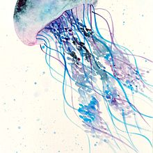 MEDUSA GALACTICA. Fine Arts, Painting, Traditional illustration, and Watercolor Painting project by brblewin - 01.28.2025