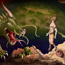 Foolish warrior meets a pointy end.. Pintura Acrílica, Design de personagens, e Pintura projeto de footscrayvic - 28.01.2025