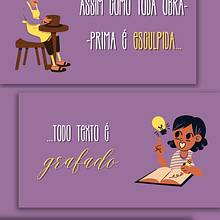 Projeto IsaGrafia | #grafesuahistória. Cop, writing, Creativit, Marketing, Advertising, and Content Writing project by Isa Cabral - 01.29.2025