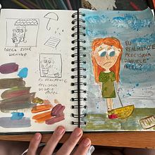 O papel na vida de alguém. Un progetto di Bozzetti, Creatività, Disegno, Illustrazione tradizionale, Pittura ad acquerello, Pittura gouache e Sketchbook di Joana do Nascimento - 29.01.2025