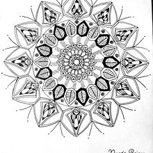 Mandala mariposas NR. Drawing, Ink Illustration, Art Therap, Meditation, and Mindfulness project by Nuvia Reina - 01.29.2025