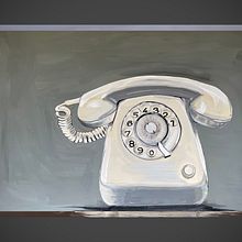 Call from the past. Projekt z dziedziny Malowanie gwaszami użytkownika Sabine Nimz - 29.01.2025