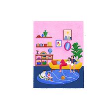 Home is wherever we're together.... Digital Illustration project by shrutialtekar - 01.30.2025