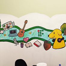 Mural na escola. Acr, lic Painting, Decorative Painting, Digital Illustration, Painting, and Street Art project by Gabriele Albuquerque Silva - 01.30.2025