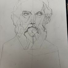 Graphite and coal drawing. Bargue plaster cast. Un progetto di Disegno artistico, Disegno, Belle arti, Disegno di ritratti, Disegno realistico e Bozzetti di uharsem - 31.01.2025