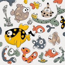 Fish Drawing. Un progetto di Illustrazione digitale, Disegno, Graphic design, Design, Pittura, Character design, Stor, telling, Comunicazione, Creatività, Sketchbook, Illustrazione infantile, Scrittura, Design editoriale, Illustrazione naturalistica, Illustrazione vettoriale, Pittura digitale, Illustrazione editoriale, Stor, board e Animazione di personaggi di Amar Shraim - 31.01.2025