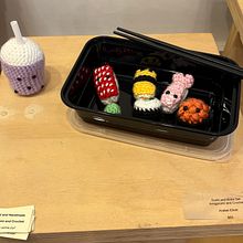 Amigurumi Sushi and Boba. Crochet, Textile Design, and Fiber Arts project by Arabel Elliott - 01.31.2025