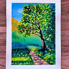 Paisajes en gouache . Gouache Painting, Painting, Fine Arts, and Naturalistic Illustration project by Patricia Moravec - 01.31.2025