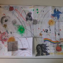 Meu projeto do curso: Caderno criativo: experimente com colagem, estampagem e decupagem. Collage, Traditional illustration, Paper Craft, and Sketchbook project by isabelarte_lettering - 02.01.2025
