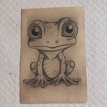 Sapito. Un proyecto de Ilustración tradicional y Diseño de tatuajes de Sonia Diaz-Maroto Pulido - 01.02.2025