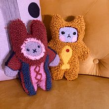 Punch needle dolls. Art To, s, Embroider, Decoration, Punch Needle, and Textile Design project by littledovelove - 02.01.2025