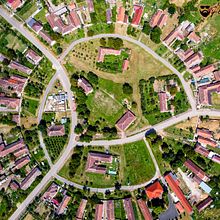 Charlottenburg - a unique circular village in Romania, near Timisoara city.. Een project van Digitale fotografie, Fotografie voor Instagram, Lifest, le fotografie, Fotografische compositie, Fotografie y Fotografische postproductie van Marian-Florin Ciurea - 02.02.2025