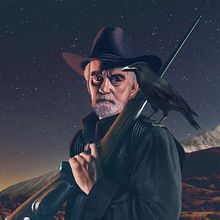 FAR WEST. Drawing, Artistic Drawing, Digital Illustration, Digital Drawing, and Photo Retouching project by David Roi Corral Naveira - 02.02.2025