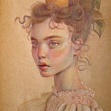 Portrait with colored pencils. Colored Pencil Drawing, Drawing, Portrait Drawing, and Sketchbook project by Angela Torrisi - 02.02.2025