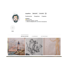 Instagram de Jorge Dibus. Drawing, Pencil Drawing, Design, and Traditional illustration project by Jorge Oceja - 02.03.2025