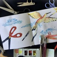 My project for course: Creative Watercolor Sketching for Beginners. Sketching, Creativit, Drawing, Traditional illustration, Watercolor Painting, and Sketchbook project by Janet Evans - 02.11.2025