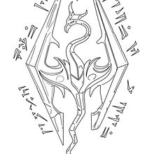 The Elder Scrolls Skyrim V. Tattoo Design project by Janice Muniz - 02.04.2025