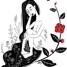 Water the Garden. Digital Illustration project by Jessica Stiefermann - 02.04.2025