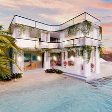 Casa de Afrodita. Un proyecto de 3D, Diseño 3D, Modelado 3D, Visualización arquitectónica y Arquitectura digital de Arles Jampiere Arenas Lizarazo - 05.02.2025