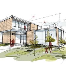 Arch. Sketch. Un proyecto de Ilustración arquitectónica, Arquitectura, Visualización arquitectónica, Arquitectura digital, Diseño de interiores y Diseño de espacios de Daria Sierova - 06.02.2025