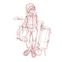 Erster Versuch . Un progetto di Illustrazione digitale e Disegno digitale di Ayna Beuermann - 06.02.2025