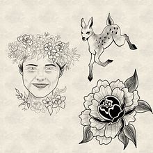 Tattoo Blackwork . Un proyecto de Diseño de tatuajes, Ilustración tradicional e Ilustración digital de Carolina Alves Cabral - 08.02.2025