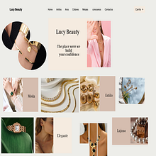 Joyas Lucy Beauty. UX / UI, and Web Design project by jesus_garcia_faria - 02.08.2025