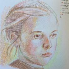 Girl . Colored Pencil Drawing, Drawing, Portrait Drawing, and Sketchbook project by elizabeth_s_laurenson - 02.09.2025