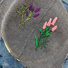 Bordado floral. Design, DIY, Embroider, Fiber Arts, and Textile Design project by Anna Gabrielle Lourençon Checchinato - 02.09.2025