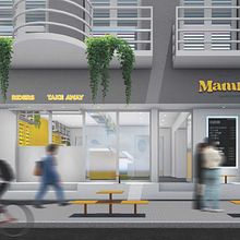 DI | LOCAL MAMI´S . Un progetto di Architettura d'interni, Interior design, Interior Design, Retail Design e Progettazione dello spazio di Ivan Adrian Adolf - 10.02.2025
