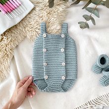 Patrón Pelele de Crochet BUTTONY. Arts, Crafts, DIY, Pattern Design, Fiber Arts, Fashion Design, Textile Design, and Crochet project by Marta Porcel Vilchez - 02.10.2025